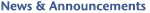 News & Announcements