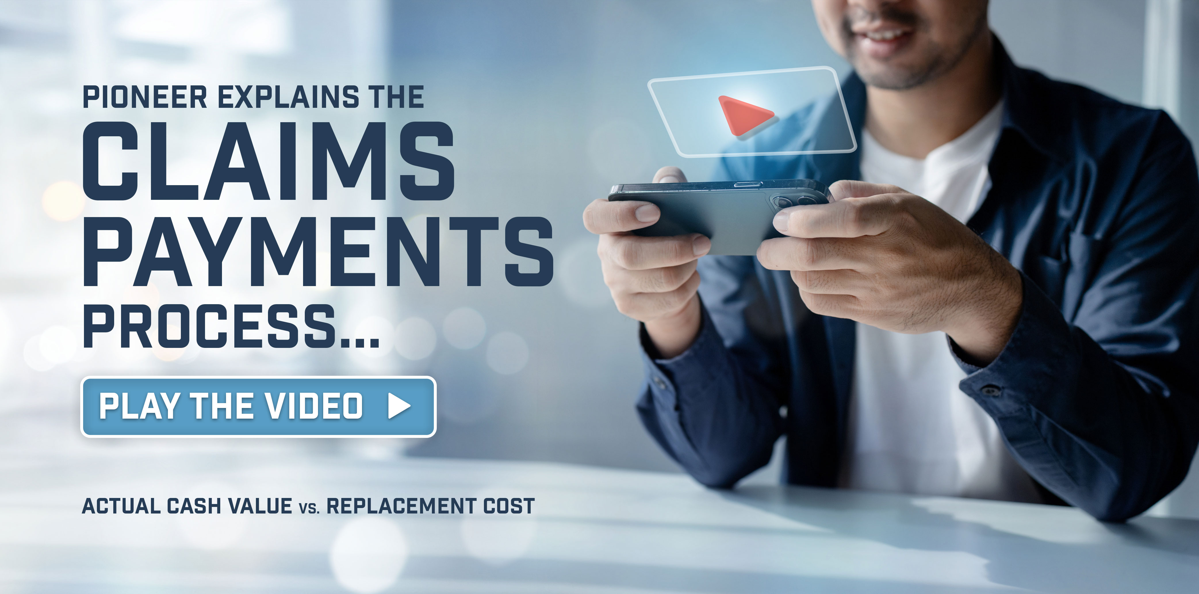 Watch a video on the difference between actual cash value and replacement cost for homeowners claims.